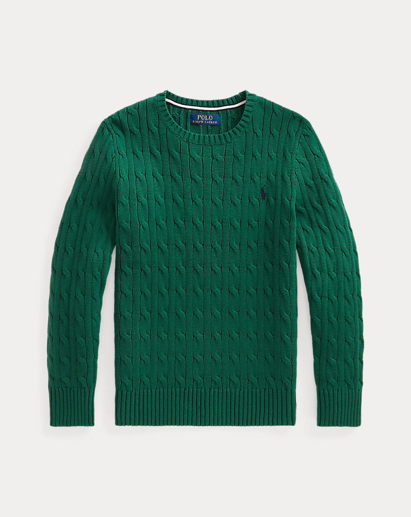 Cable-Knit Cotton Jumper BOYS 6-14 YEARS 1