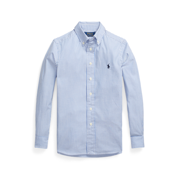 Chemise coton Oxford à rayures