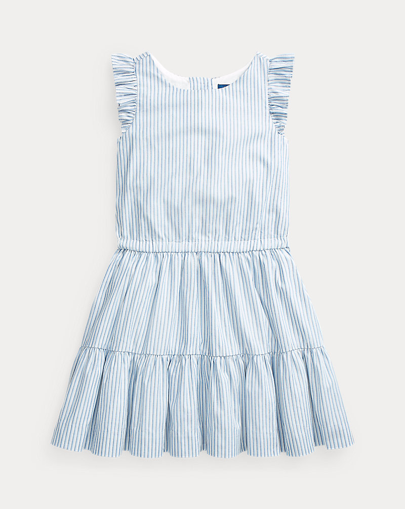 Striped Tiered Cotton Dress GIRLS 1.5-6.5 YEARS 1
