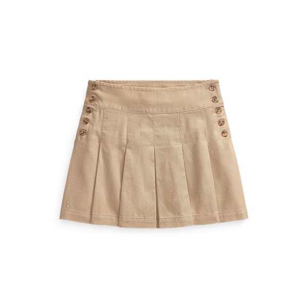 Pleated Cotton Chino Skirt GIRLS 1.5-6.5 YEARS 1
