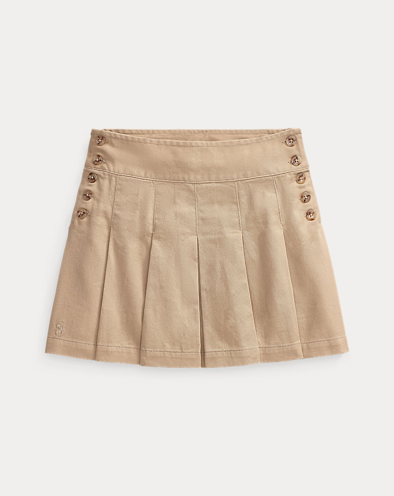 Pleated Cotton Chino Skirt GIRLS 1.5-6.5 YEARS 1