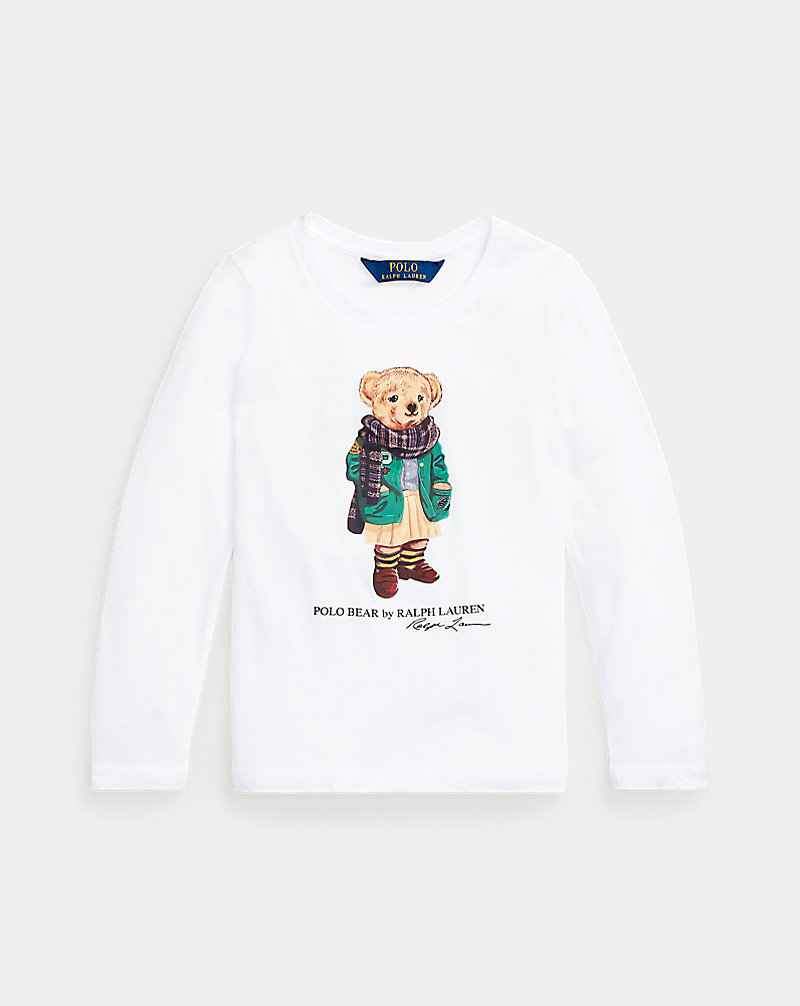 Polo Bear Long-Sleeve Cotton T-shirt GIRLS 1.5-6.5 YEARS 1