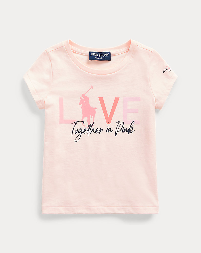 Jersey-T-Shirt mit Pink Pony MÄDCHEN 1,5–6,5 JAHRE 1