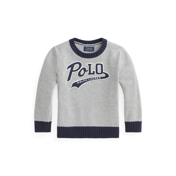 Logo-Patch Cotton Jumper BOYS 1.5-6 YEARS 1
