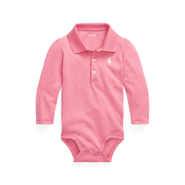 Cotton Interlock Polo Bodysuit Baby Girl 1