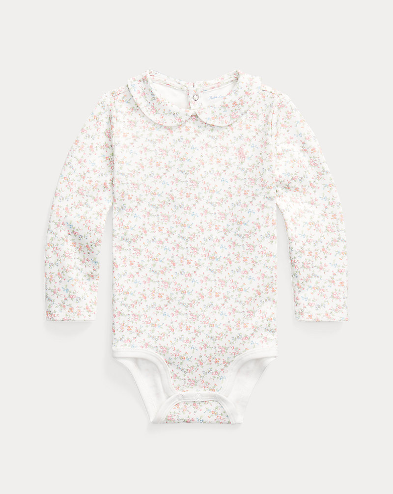 Floral Interlock Bodysuit Baby Girl 1