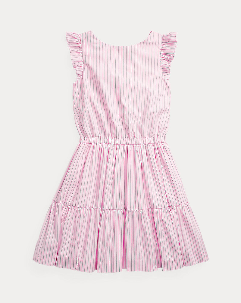Striped Tiered Cotton Dress GIRLS 7-14 YEARS 1