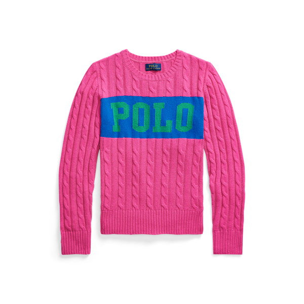 Logo Cable-Knit Jumper GIRLS 7-14 YEARS 1
