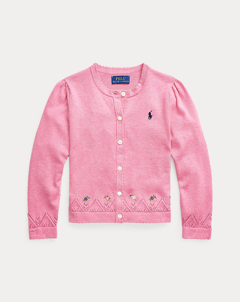 Embroidered Cotton Cardigan GIRLS 1.5-6.5 YEARS 1