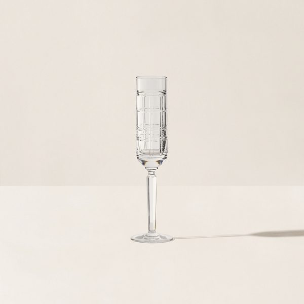 Hudson Plaid Champagne Flute