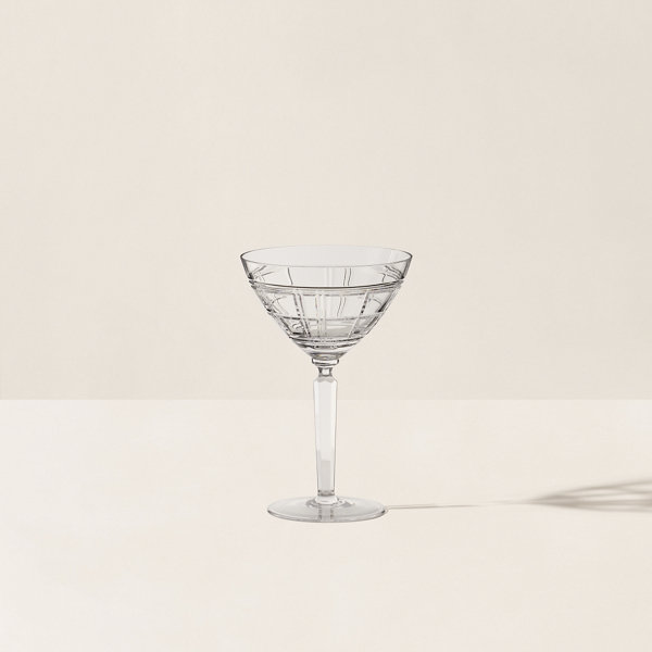 Hudson Plaid Martini Glass