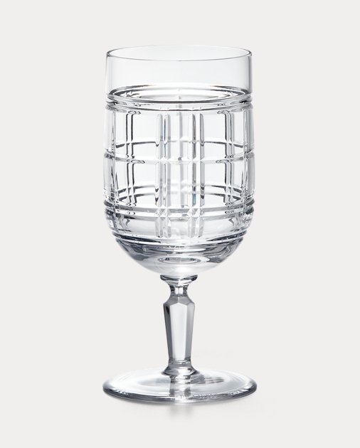 Hudson Plaid Beverage Glass