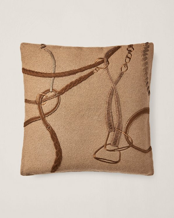 Equestrian Knit Throw Pillow