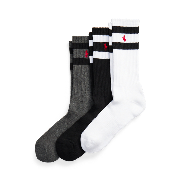 Athletic Crew Sock three-pack for Men | Ralph Lauren® UK
