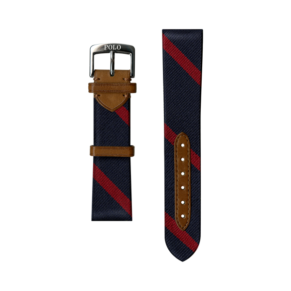 Striped Silk Watch Strap