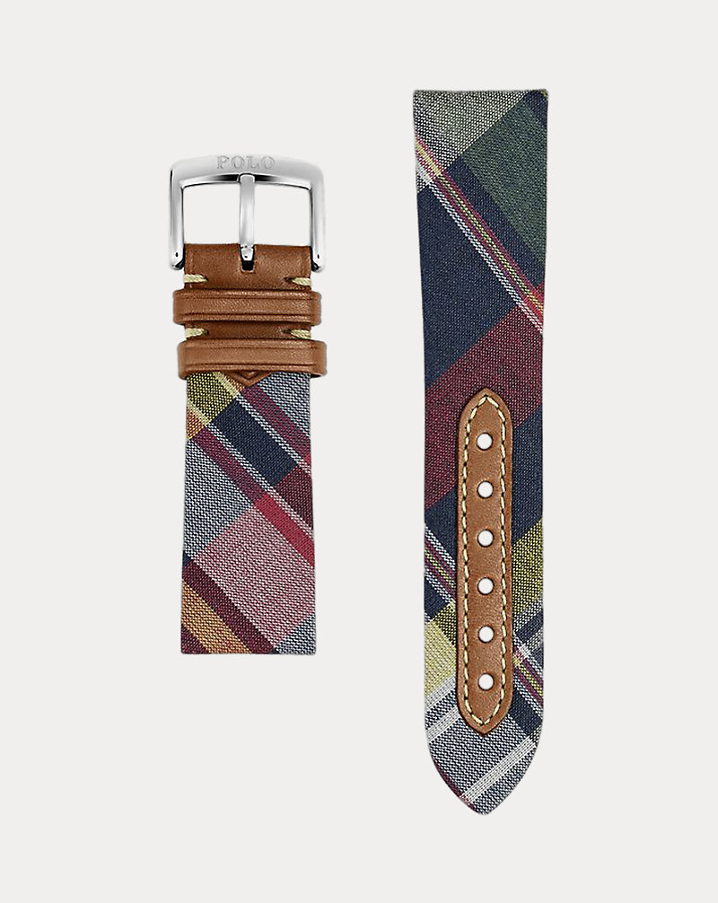 Plaid Tie Silk Watch Strap Polo Ralph Lauren 1