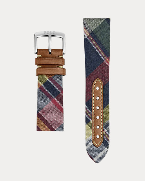 Plaid Tie Silk Watch Strap