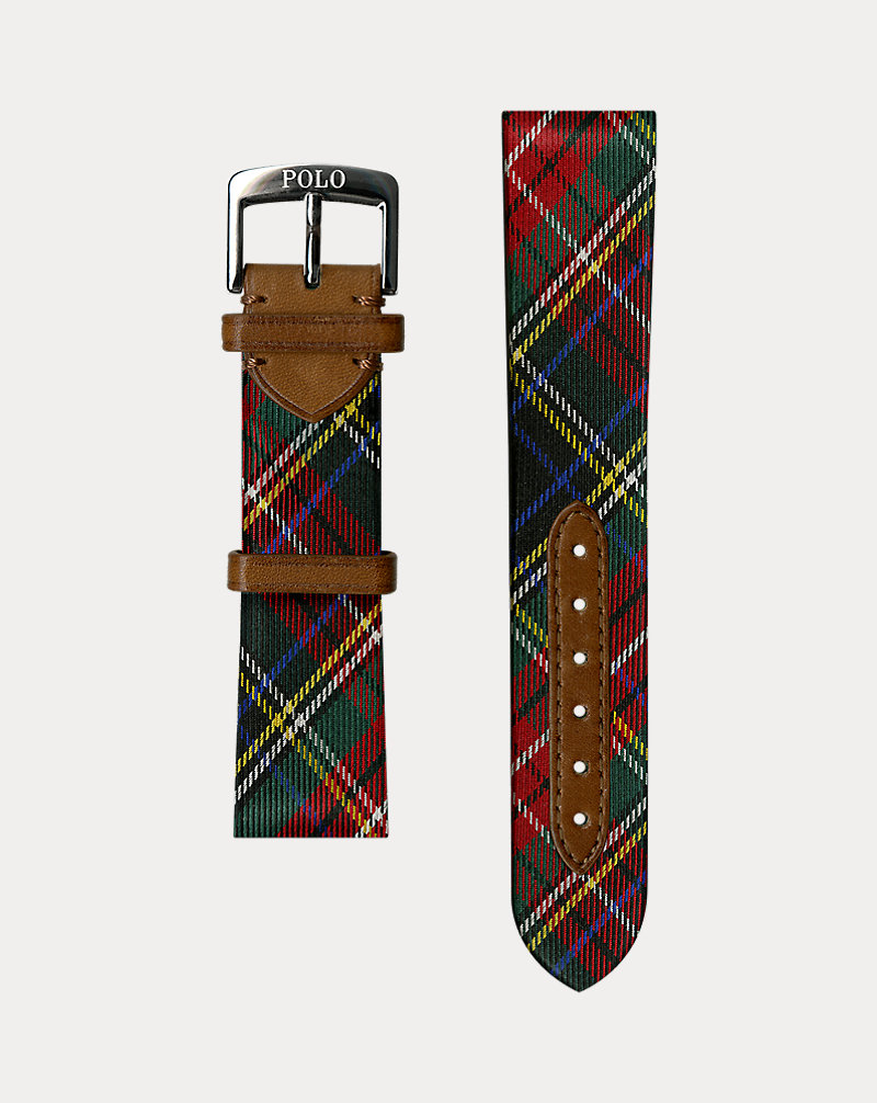 Tartan Silk Watch Strap Polo Ralph Lauren 1