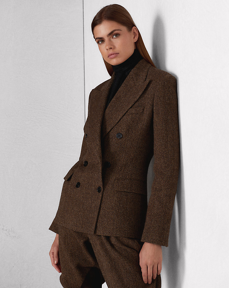 Cromwell Herringbone Wool-Blend Jacket Ralph Lauren Collection 1