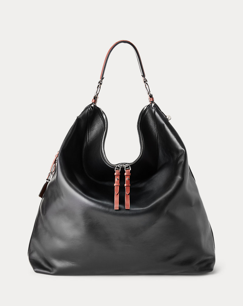 Leather Large Equestrian Hobo Ralph Lauren Collection 1