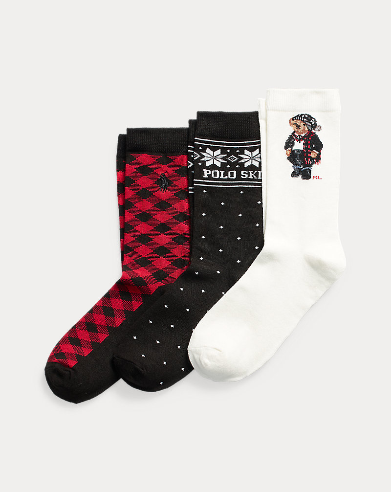 3er-Pack Socken mit Polo Bear MÄDCHEN 1,5–6,5 JAHRE 1