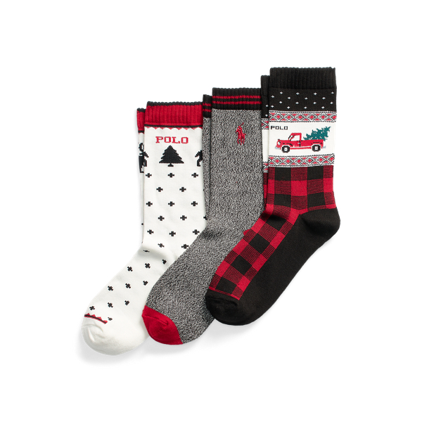Holiday Truck Crew Sock 3-Pack BOYS 6-14 YEARS 1