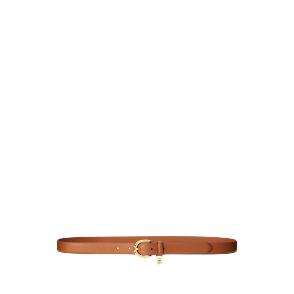 fashionchimp Basic damesriem van 100% echt leer, glanzende riemsluiting, breedte ca. 2,8 cm, Made in Germany, 110/BW95