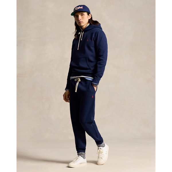  POLO RALPH LAUREN Men's 1969 USA Shield Colorblock Fleece  Jogger Sweatpants (Blue Multi, S) : Clothing, Shoes & Jewelry