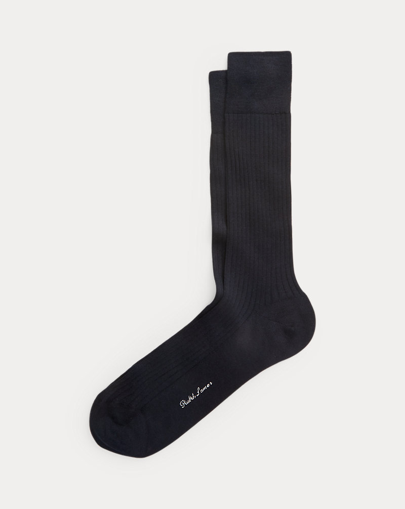 Merino Wool–Blend Slack Socks Purple Label 1
