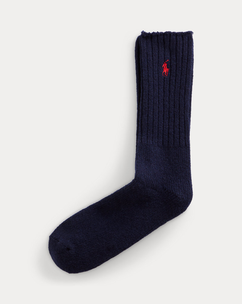 Ribbed Wool-Blend Crew Socks Polo Ralph Lauren 1