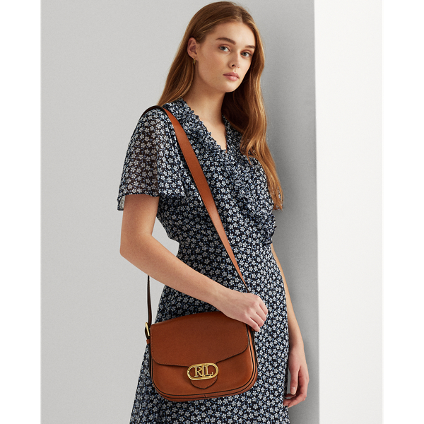 Lauren Leather Medium Addie Crossbody 6