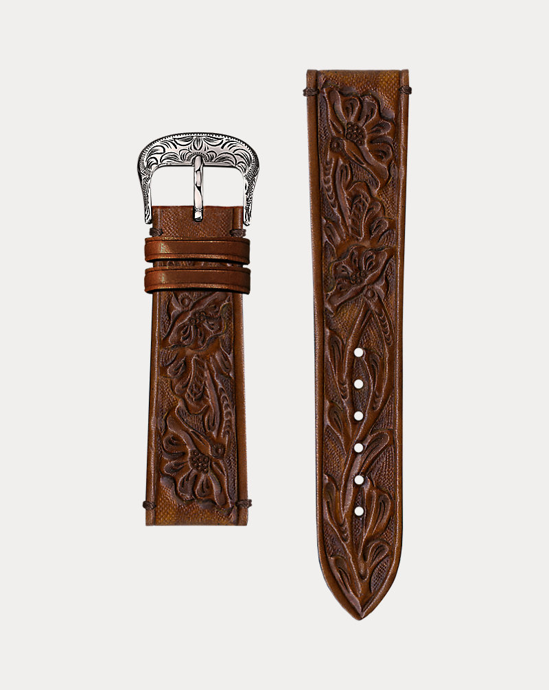 Bracelet de montre en vachette gaufrée Ralph Lauren 1