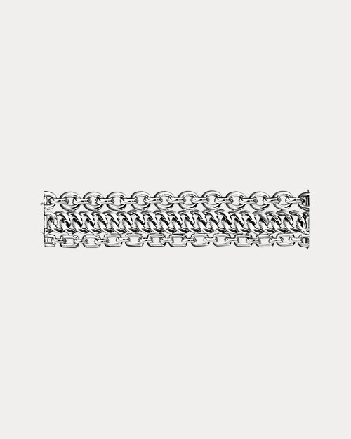 Sterling Silver 3-Chain Bracelet