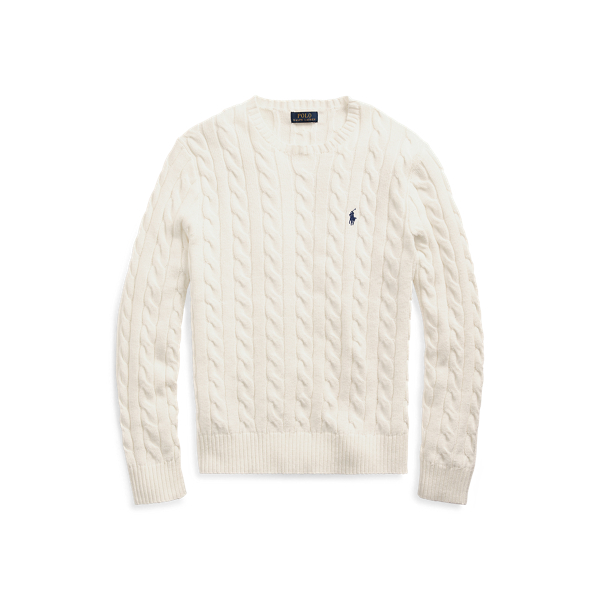 Cable-Knit Cotton Jumper | Ralph Lauren® Australia