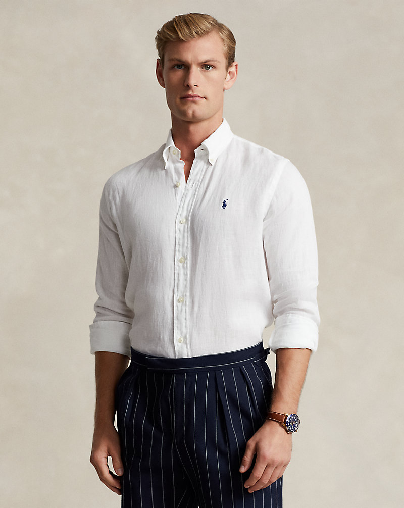 Slim fit linnen overhemd Polo Ralph Lauren 1