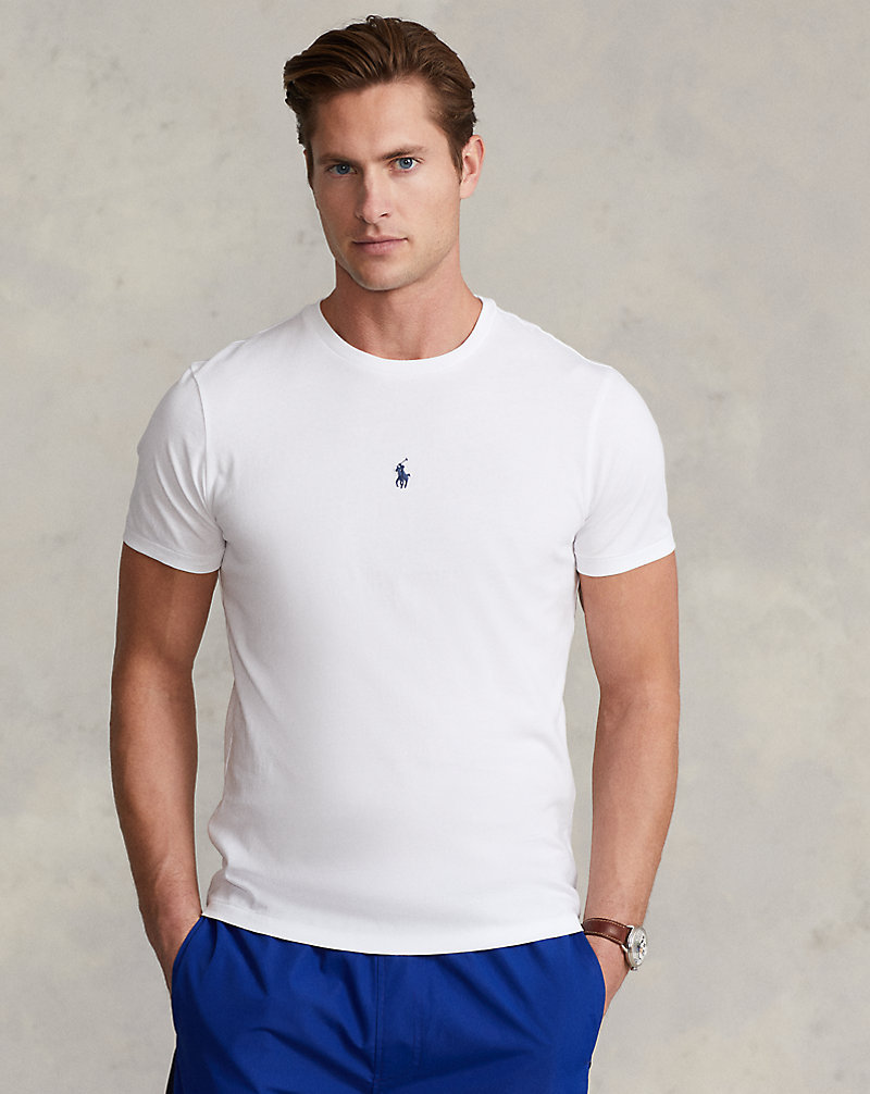 T-shirt ajusté à col rond en jersey Polo Ralph Lauren 1