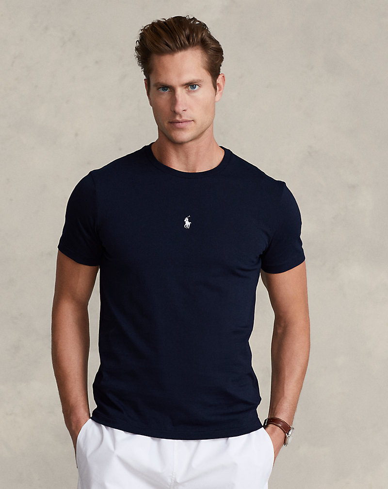 Custom Slim Fit Jersey Crewneck T-Shirt Polo Ralph Lauren 1