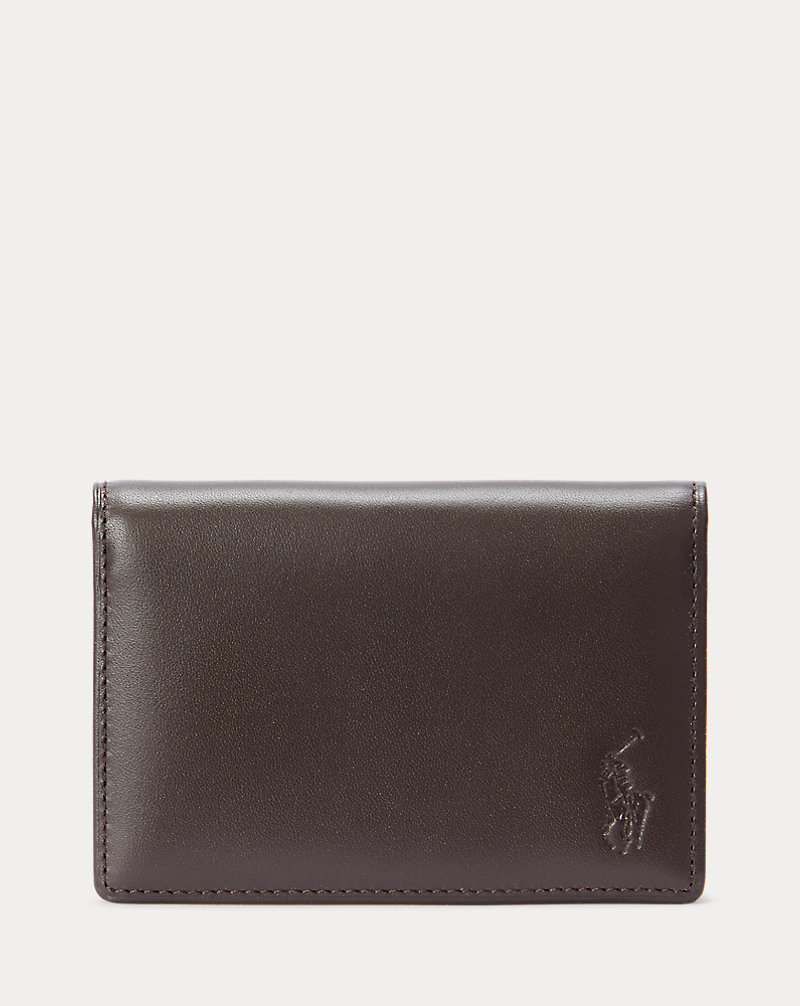Leather Folded Pass Card Case Polo Ralph Lauren 1
