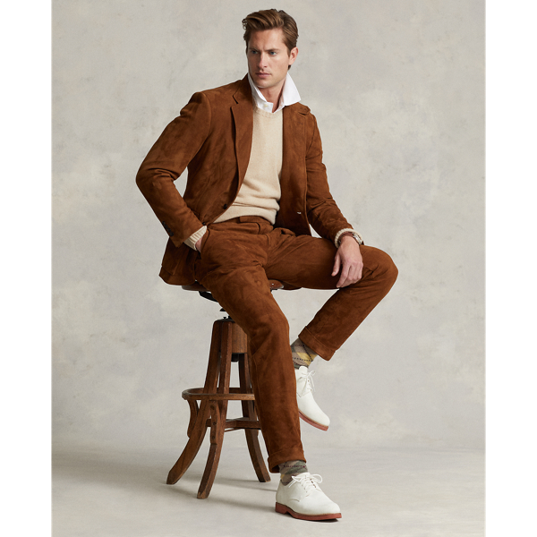 Suede Suit Trouser