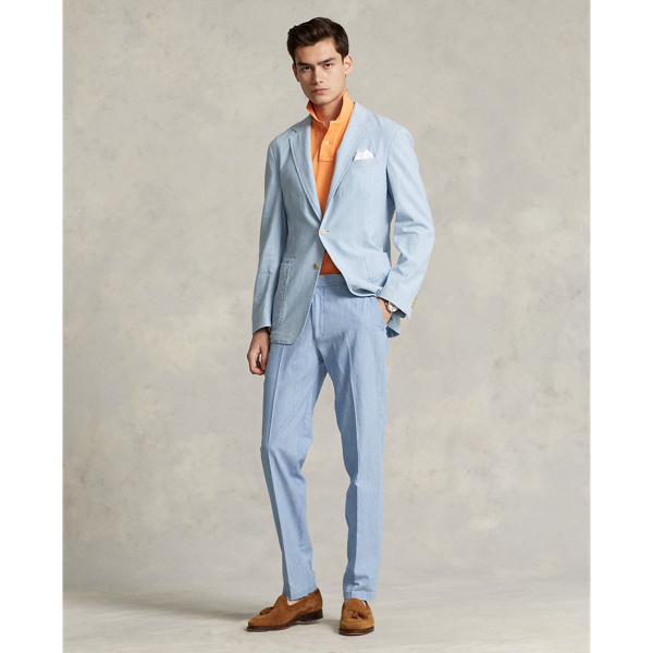 Chambray Suit Trouser Polo Ralph Lauren 1