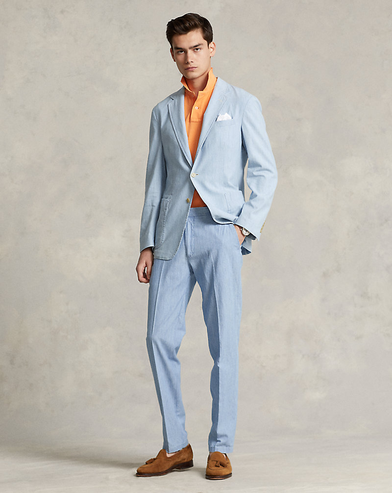 Chambray Suit Trouser Polo Ralph Lauren 1
