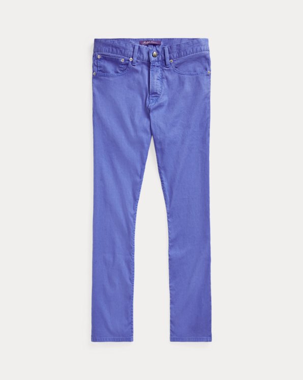 Slim Fit Linen-Cotton Stretch Jeans
