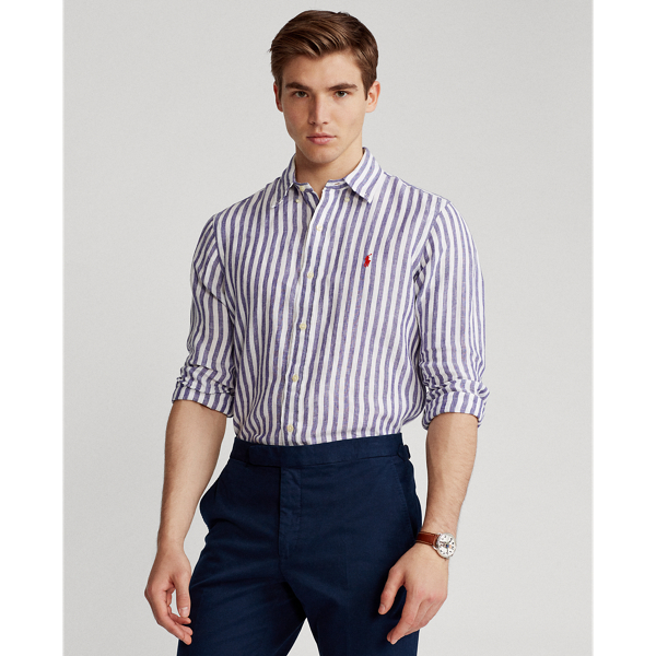Polo Ralph Lauren Classic Fit Striped Linen Shirt 1