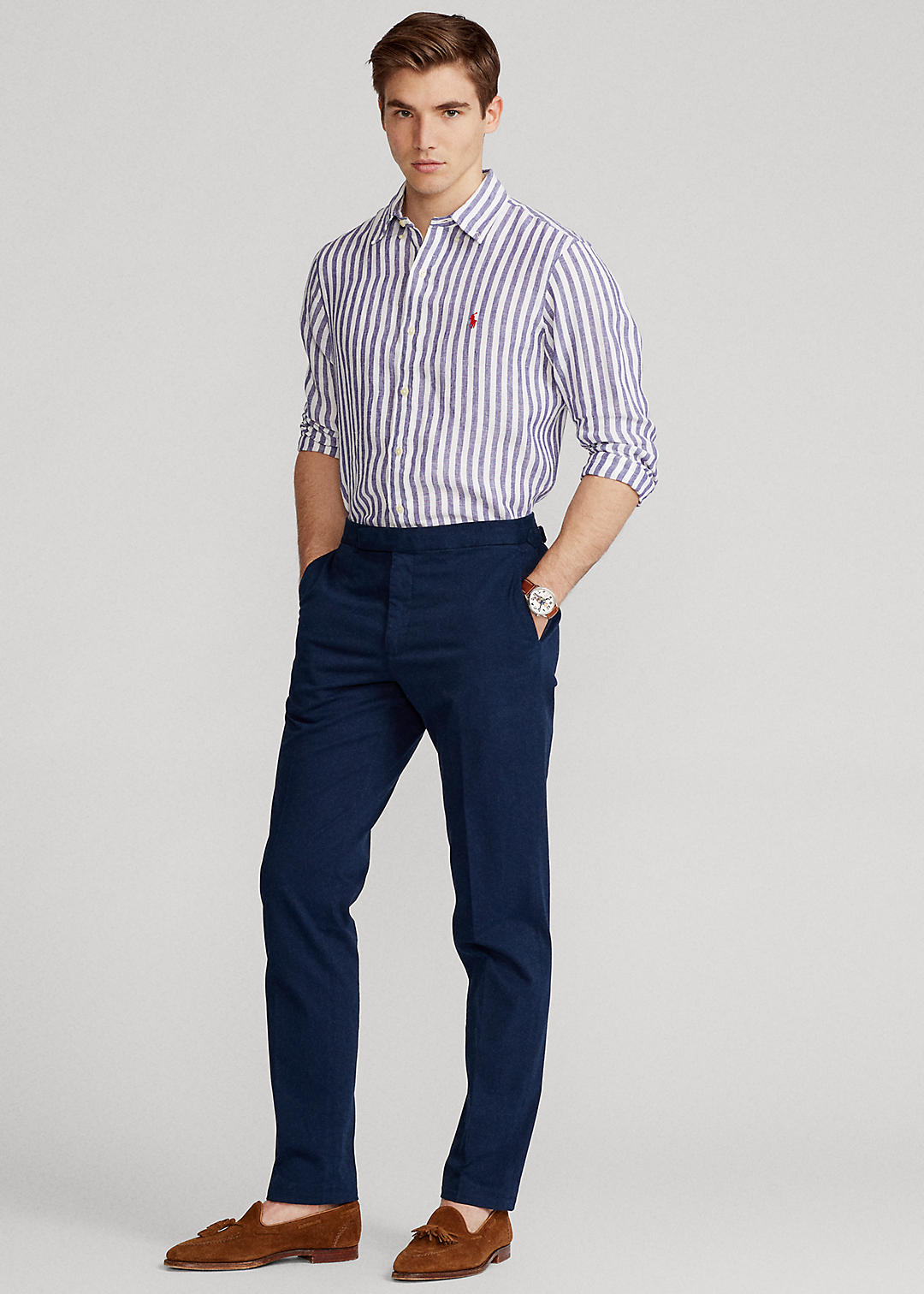 Polo Ralph Lauren Classic Fit Striped Linen Shirt 3