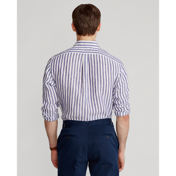 Polo Ralph Lauren Classic Fit Striped Linen Shirt 4