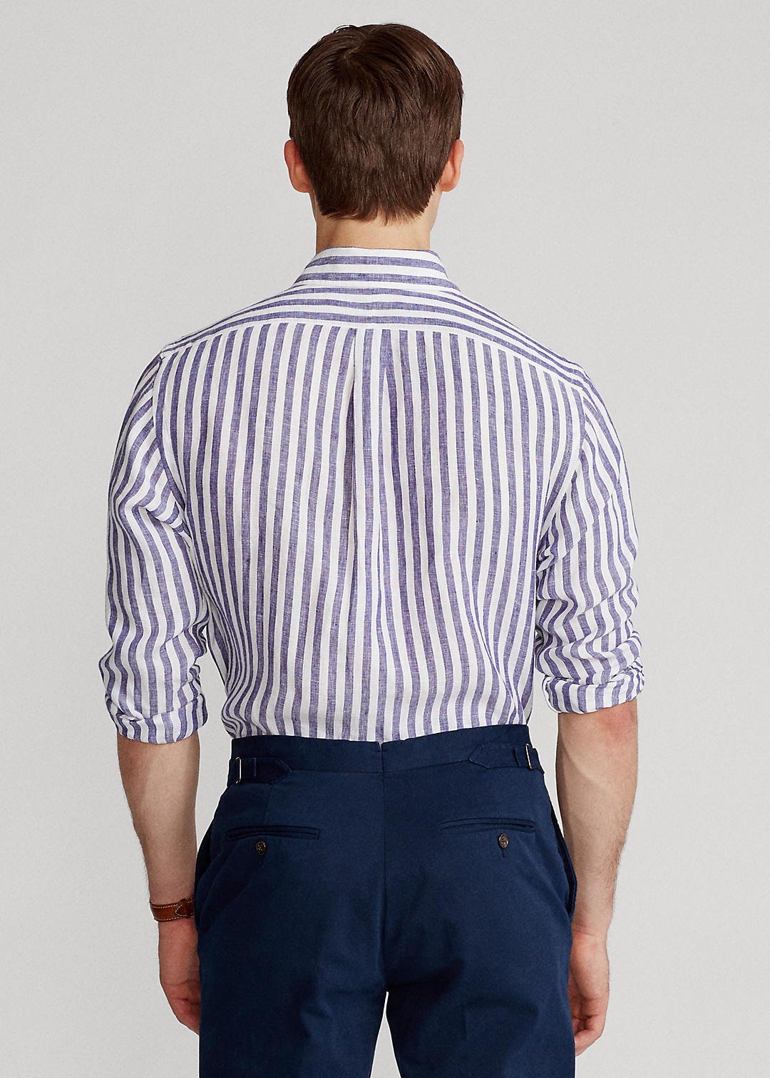 Polo Ralph Lauren Classic Fit Striped Linen Shirt 4
