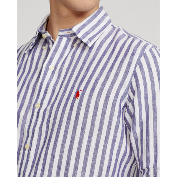 Polo Ralph Lauren Classic Fit Striped Linen Shirt 5