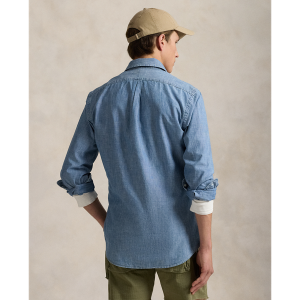Polo Ralph Lauren Classic Fit Indigo Chambray Shirt 4
