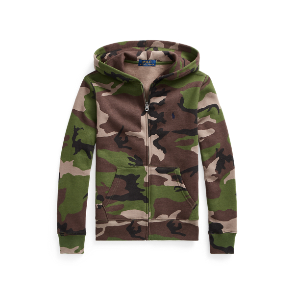 Camo Fleece Full-Zip Hoodie