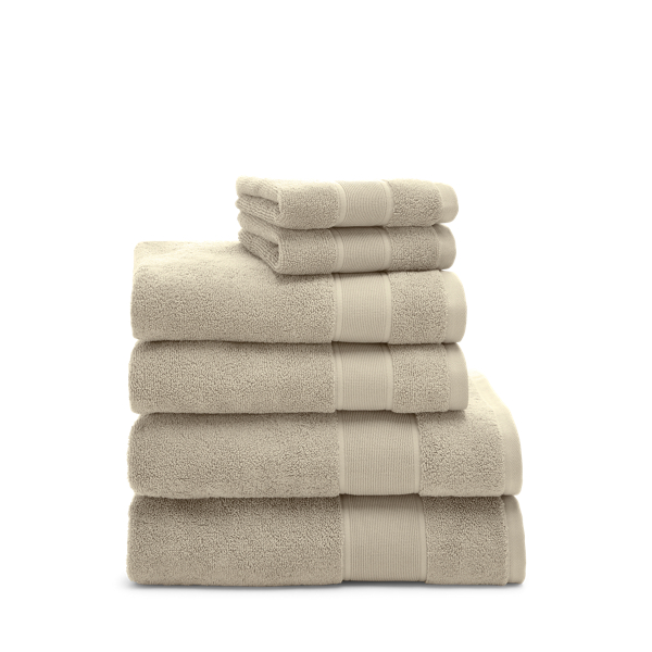  Ralph Lauren Sanders Towel 6 Piece Set Chambray Blue - 2 Bath  Towels, 2 Hand Towels, 2 Washcloths : Home & Kitchen